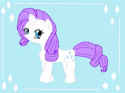 Size: 1023x767 | Tagged: safe, artist:ninpeachlover, derpibooru import, rarity, pony, unicorn