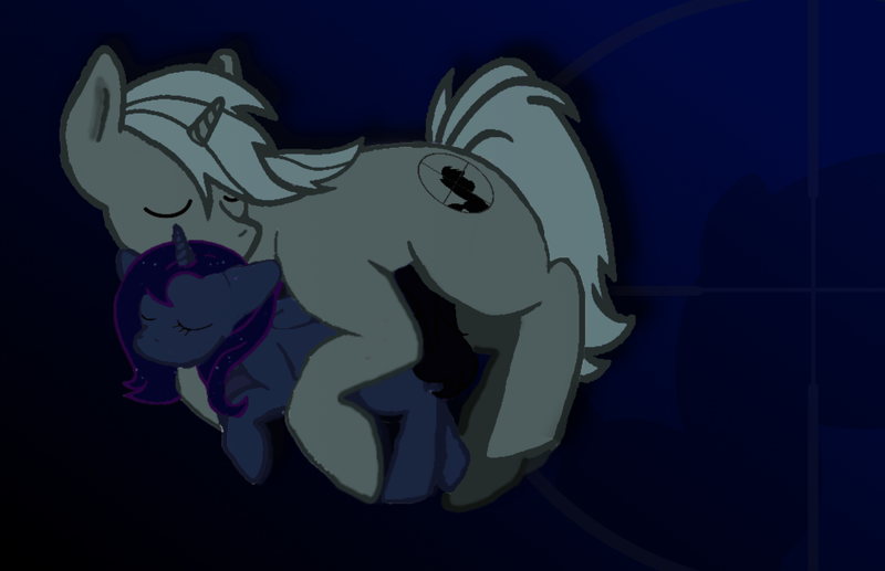 Size: 998x645 | Tagged: safe, artist:soulcreeper12, derpibooru import, princess luna, oc, oc:scope sight, alicorn, pony, unicorn, abstract background, cuddling, cute, eyes closed, female, folded wings, male, photoshop, shipping, simple background, spooning, stallion, wings