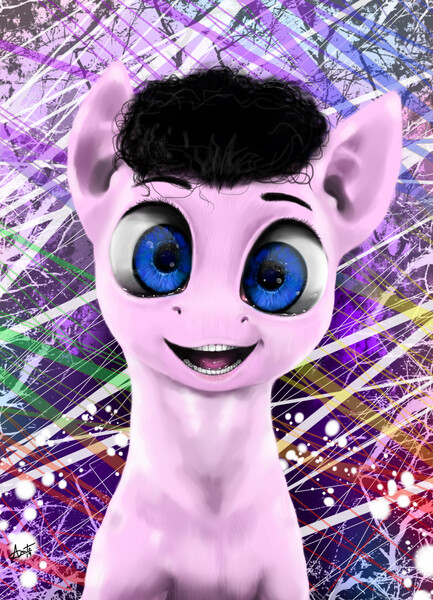 Size: 780x1080 | Tagged: safe, artist:thatdreamerarts, derpibooru import, pony, bust, cute, looking at you, my little pony, solo, uncanny valley