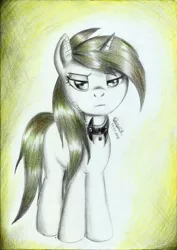 Size: 1654x2339 | Tagged: safe, artist:3500joel, derpibooru import, oc, pony, unicorn, female, mare, solo, traditional art