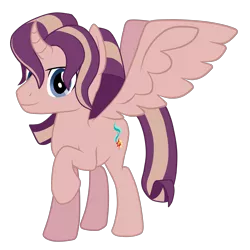 Size: 2200x2200 | Tagged: safe, artist:syforcewindlight, derpibooru import, oc, oc:shimmering spectacle, unofficial characters only, alicorn, pony, alicorn oc, horn, magical lesbian spawn, magical threesome spawn, male, offspring, simple background, solo, stallion, transparent background, wings
