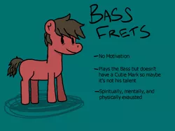 Size: 1600x1200 | Tagged: safe, derpibooru import, oc, oc:bass frets, unofficial characters only, earth pony, pony, male, simple background, solo