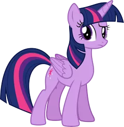 Size: 5849x6000 | Tagged: safe, artist:chainchomp2, derpibooru import, twilight sparkle, twilight sparkle (alicorn), alicorn, pony, twilight time, .svg available, absurd resolution, female, mare, raised eyebrow, simple background, solo, transparent background, vector