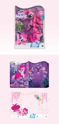 Size: 1000x2100 | Tagged: artist:aggie wawrzak, balloon, derpibooru import, gummy, my little pony: the movie, official, official art, party, pinkie pie, safe, seaponified, seapony (g4), seapony pinkie pie, seaquestria, species swap, stock art, that pony sure does love being a seapony, throne room, toy, underwater, underwater pony