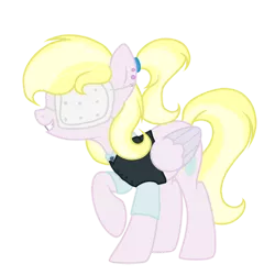 Size: 1024x1024 | Tagged: safe, artist:seaswirlsyt, derpibooru import, oc, oc:cloudy sunshine, pegasus, pony, bandage, clothes, female, mare, simple background, solo, transparent background, vest