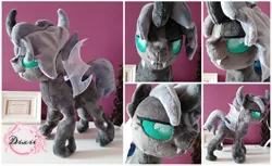 Size: 5894x3607 | Tagged: artist:dixierarity, changeling, commission, derpibooru import, handmade, plushie, safe