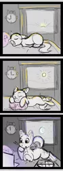 Size: 2000x5402 | Tagged: advertisement, artist:zobaloba, auction, bed, comic, commission, day, derpibooru import, food, funny, limited color, lol, nap, night, oc, safe, sketch, sleeping, soft color, solo, your character here