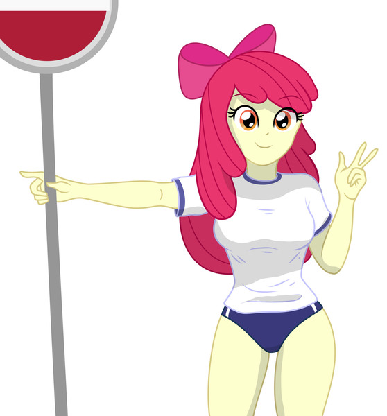 1277572 - suggestive, artist:sumin6301, apple bloom, equestria girls, g4,  adorabloom, bar…