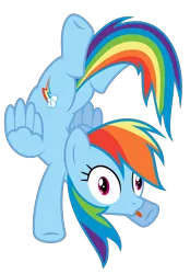 Size: 3000x4301 | Tagged: safe, artist:martinnus1, derpibooru import, screencap, rainbow dash, pegasus, pony, daring don't, absurd resolution, animation error, derp, female, funny face, majestic as fuck, mare, rainbow dash is best facemaker, rainbow derp, silly, silly pony, simple background, solo, tongue out, transparent background, vector