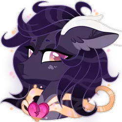 Size: 1000x1000 | Tagged: safe, artist:crystal-tranquility, derpibooru import, oc, oc:heart break, deer, deer pony, original species, bust, male, portrait, simple background, solo, transparent background