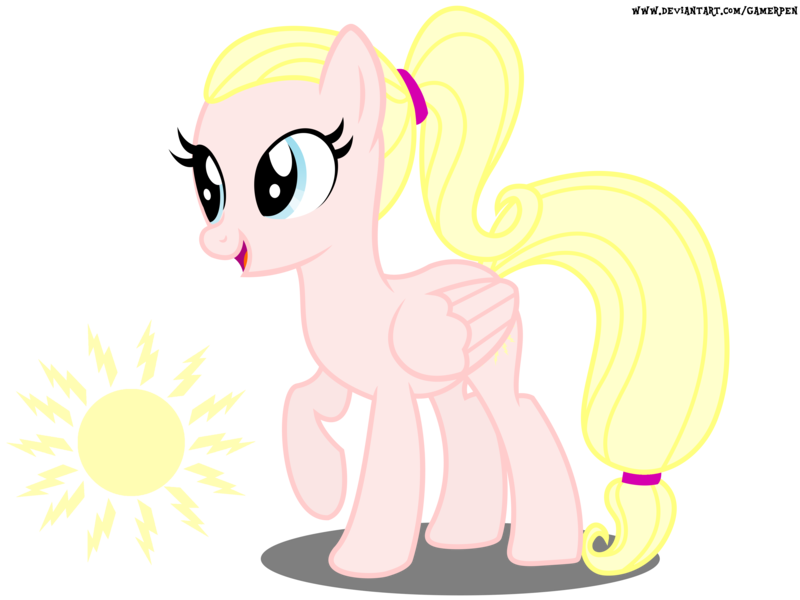 Size: 4000x3000 | Tagged: safe, artist:gamerpen, derpibooru import, oc, oc:dawn aglow, unofficial characters only, pegasus, pony, female, folded wings, mare, open mouth, raised hoof, simple background, smiling, solo, transparent background, wings