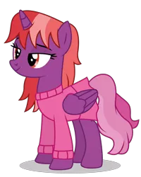 Size: 4000x5000 | Tagged: safe, artist:dragonchaser123, derpibooru import, oc, oc:valentine, unofficial characters only, alicorn, pony, alicorn oc, clothes, cute, female, horn, mare, simple background, skirt, sweater, transparent background, vector, wings