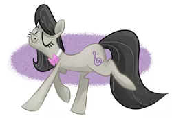 Size: 713x490 | Tagged: safe, artist:amazingbutterfingers, derpibooru import, octavia melody, earth pony, pony, bowtie, cute, eyes closed, solo, tavibetes