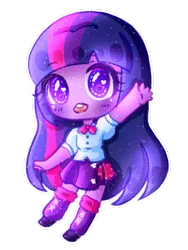 Size: 675x900 | Tagged: safe, artist:smollawliet, derpibooru import, twilight sparkle, human, equestria girls, chibi, cute, heart eyes, open mouth, simple background, solo, transparent background, twiabetes, wingding eyes
