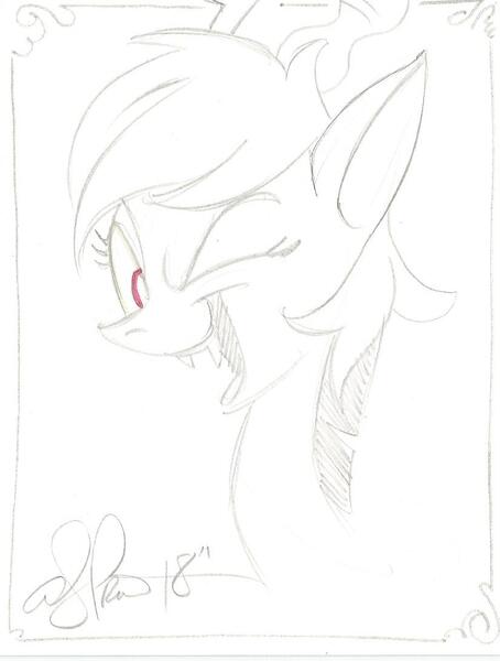 Size: 825x1090 | Tagged: artist:andypriceart, derpibooru import, discord, eris, rule 63, safe, sketch, smiling