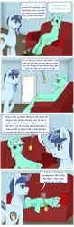 Size: 1024x3123 | Tagged: safe, artist:zeronitroman, derpibooru import, lyra heartstrings, oc, oc:spiral swirl, pony, comic, hypnosis, hypnotized, pocket watch, sleeping, sleepy, trance