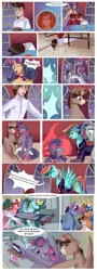 Size: 1496x4144 | Tagged: safe, artist:xjenn9fusion, author:bigonionbean, derpibooru import, oc, oc:king speedy hooves, oc:princess mythic majestic, oc:princess sincere scholar, oc:queen galaxia, oc:tommy the human, alicorn, human, comic:fusing the fusions, comic:time of the fusions, alicorn oc, canterlot, canterlot castle, chair, clothes, comic, commissioner:bigonionbean, courting, crying, dialogue, dining table, faint, father and child, father and son, female, foaming at the mouth, food, fusion, fusion:king speedy hooves, fusion:princess mythic majestic, fusion:princess sincere scholar, fusion:queen galaxia, horn, humanized, human oc, impact, magic, male, medical pony, mother and child, mother and son, night, on the floor, panicking, random ponies, seizure, shaking, slam, stretcher, teary eyes, tomato, traditional royal canterlot voice, transformation, wings, wings extended