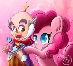 Size: 850x762 | Tagged: safe, artist:blazemizu, derpibooru import, pinkie pie, earth pony, pony, crossover, king candy, wreck-it ralph