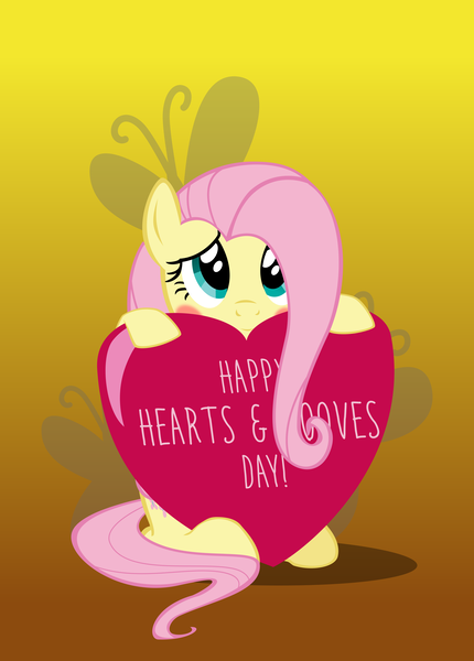 Size: 4587x6398 | Tagged: safe, artist:mrkat7214, derpibooru import, fluttershy, pony, absurd resolution, blushing, cute, heart, hearts and hooves day, shyabetes, solo, vector