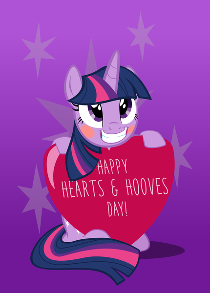 Size: 4587x6398 | Tagged: safe, artist:mrkat7214, derpibooru import, twilight sparkle, twilight sparkle (alicorn), alicorn, pony, absurd resolution, blushing, cute, grin, heart, hearts and hooves day, smiling, solo, twiabetes, vector