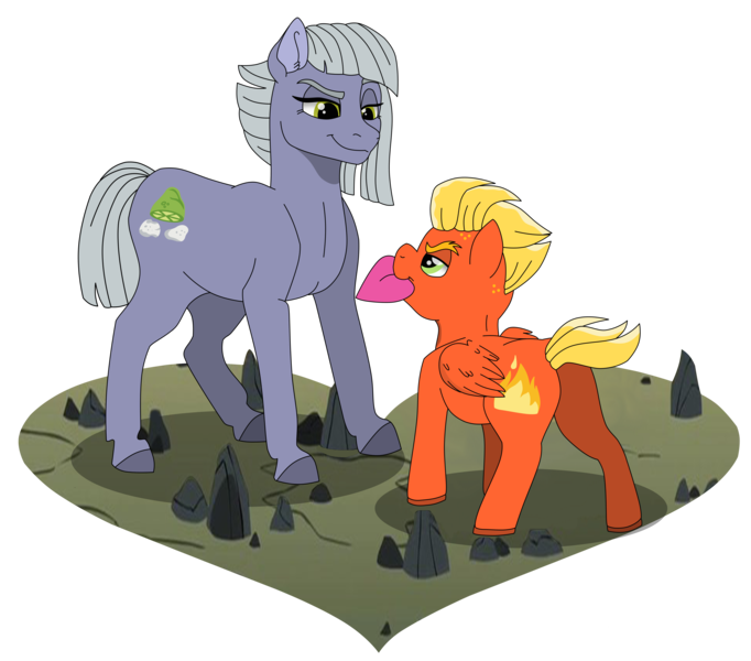 Size: 9549x8398 | Tagged: safe, artist:faitheverlasting, derpibooru import, limestone pie, short fuse, pony, absurd resolution, crack shipping, female, heart, hearts and hooves day, holiday, limefuse, male, shipping, simple background, straight, transparent background, valentine's day