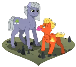 Size: 9549x8398 | Tagged: safe, artist:faitheverlasting, derpibooru import, limestone pie, short fuse, pony, absurd resolution, crack shipping, female, heart, hearts and hooves day, holiday, limefuse, male, shipping, simple background, straight, transparent background, valentine's day