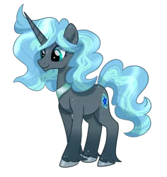 Size: 784x832 | Tagged: safe, artist:ashidaii, derpibooru import, oc, oc:floral rift, pony, unicorn, alternate design, female, g5, mare, race swap, simple background, solo, transparent background