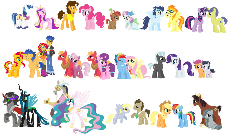 Size: 3200x1873 | Tagged: safe, artist:roseprincessmitia, derpibooru import, applejack, big macintosh, button mash, cheerilee, cheese sandwich, comet tail, derpy hooves, discord, doctor whooves, flash sentry, fluttershy, king sombra, marble pie, pinkie pie, princess cadance, princess celestia, queen chrysalis, rainbow dash, rarity, rumble, scootaloo, shining armor, soarin', spitfire, sugar belle, sunset shimmer, sweetie belle, thunderlane, time turner, trouble shoes, twilight sparkle, twilight sparkle (alicorn), alicorn, changeling, changeling queen, draconequus, earth pony, pegasus, pony, unicorn, equestria girls, appledash, cheerimac, chrysombra, colt, cometlight, dislestia, doctorderpy, female, filly, flashimmer, flutterblitz, flutterdash, half r63 shipping, lesbian, male, marbleshoes, mare, rainbow blitz, rarilane, rule 63, rumbloo, shiningcadance, shipping, simple background, soarinfire, stallion, straight, sugarmac, sweetiemash, white background