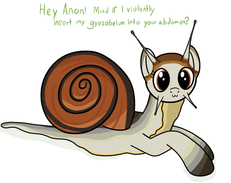 Size: 4137x3280 | Tagged: suggestive, artist:czu, derpibooru import, snails, oc, unofficial characters only, original species, snail, snail pony, :3, looking at you, solo, text