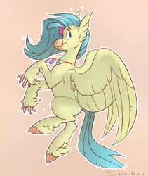 Size: 1353x1600 | Tagged: artist:dragonstalk, classical hippogriff, cute, derpibooru import, female, hippogriff, my little pony: the movie, no catchlights, princess skystar, profile, safe, seashell necklace, skyabetes, solo