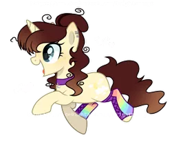 Size: 1280x1057 | Tagged: safe, artist:jxst-roch, derpibooru import, oc, oc:bright moon, unofficial characters only, pony, unicorn, clothes, ear piercing, earring, eyelashes, female, heart, jewelry, mare, open mouth, piercing, rainbow shoes, shoes, simple background, smiling, solo, transparent background, walking, watermark