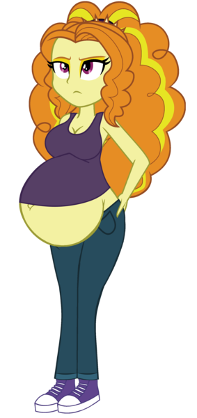 Size: 1701x3611 | Tagged: suggestive, artist:myfavoritepreggopics, artist:pacificside18, derpibooru import, edit, vector edit, adagio dazzle, equestria girls, rainbow rocks, adagio preggo, belly, belly button, big belly, breasts, busty adagio dazzle, clothes, converse, female, pants, pregnant, pregnant equestria girls, shoes, simple background, sneakers, solo, solo female, tanktop, transparent background, vector