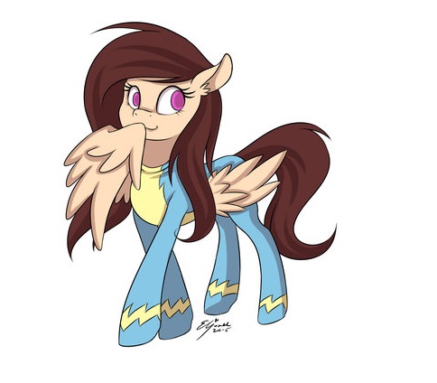 Size: 484x424 | Tagged: safe, artist:eljonek, derpibooru import, oc, oc:night rose, pony, clothes, uniform, wonderbolts uniform