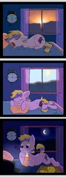 Size: 1000x2701 | Tagged: safe, artist:zobaloba, derpibooru import, oc, oc:tozuma, unofficial characters only, pony, bed, colored, comic, commission, funny, sketch, sleeping, solo, ych example, ych result, your character here