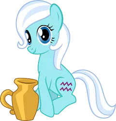 Size: 995x1036 | Tagged: safe, artist:chipmagnum, derpibooru import, oc, oc:aquarius, earth pony, pony, aquarius, female, jug, mare, ponyscopes, simple background, sitting, solo, transparent background, vector, zodiac