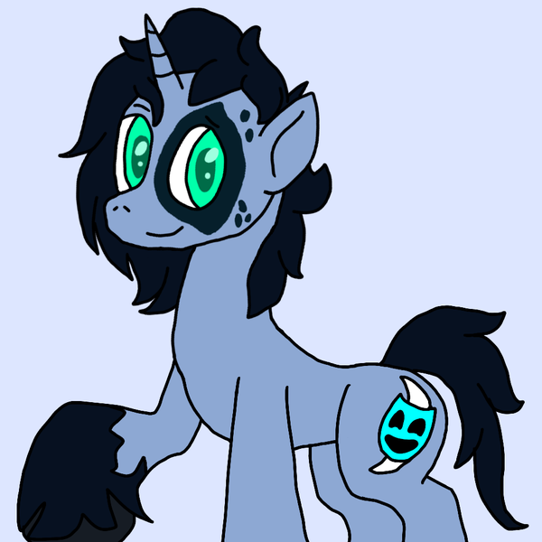 Size: 1000x1000 | Tagged: safe, artist:brony96, derpibooru import, oc, oc:moon joy, pony, unicorn, solo