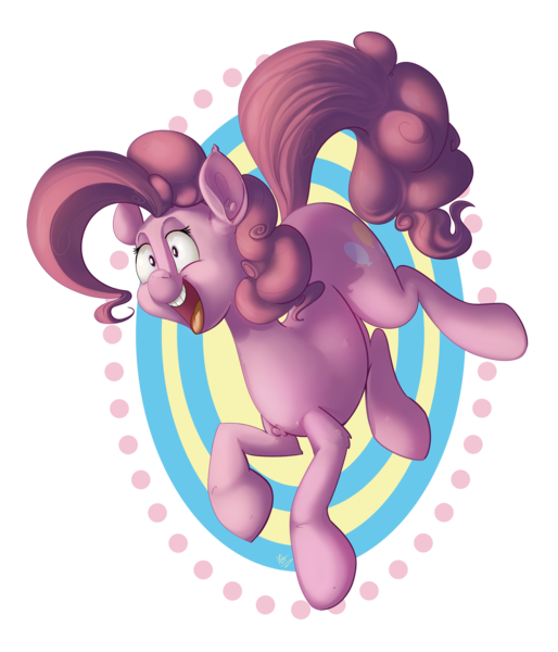 Size: 2100x2450 | Tagged: safe, artist:tentinythimbles, derpibooru import, pinkie pie, earth pony, pony, female, mare, open mouth, solo