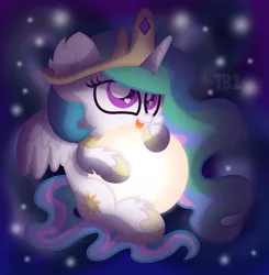 Size: 3032x3097 | Tagged: safe, artist:bubbly-storm, derpibooru import, princess celestia, alicorn, pony, chibi, colored pupils, cute, cutelestia, ear fluff, female, heart eyes, hoof shoes, hug, jewelry, leg fluff, looking up, mare, open mouth, regalia, smiling, solo, space, spread wings, sun, tangible heavenly object, wingding eyes, wings