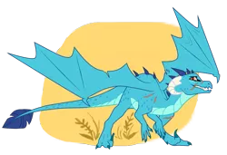 Size: 1023x700 | Tagged: artist:glitchthunder, derpibooru import, dinosaur, dinosaurified, dragon, dragoness, female, looking at you, princess ember, safe, scar, simple background, solo, species swap, spread wings, transparent background, velociraptor, wings