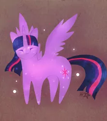 Size: 1728x1955 | Tagged: safe, artist:glitchthunder, derpibooru import, twilight sparkle, twilight sparkle (alicorn), alicorn, pony, abstract background, crossover, cutie mark, eyes closed, female, mare, solo, spread wings, the lion king, wings