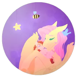 Size: 2500x2500 | Tagged: safe, artist:glitchthunder, derpibooru import, fluttershy, oc, oc:bird cherry, earth pony, pegasus, pony, baby, baby pony, blushing, cute, duo, eyes closed, female, filly, floppy ears, fluttermom, foal, holding, mare, mother and child, mother and daughter, nursery, nuzzling, offspring, parent:cheese sandwich, parent:fluttershy, parents:fluttersandwich, simple background, sperm donation, transparent background