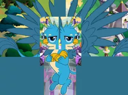 Size: 510x381 | Tagged: 1000 hours in ms paint, aquila, derpibooru import, double headed, double headed eagle, gallus, gameloft, heraldry, multiple heads, safe, why