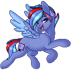 Size: 144x142 | Tagged: safe, artist:ak4neh, derpibooru import, oc, oc:star visualz, unofficial characters only, pegasus, pony, animated, female, gif, mare, pixel art, simple background, solo, transparent background