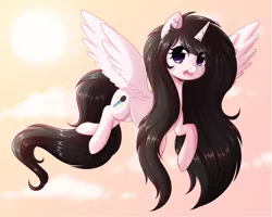 Size: 3151x2526 | Tagged: safe, artist:fluffymaiden, derpibooru import, oc, oc:star song, unofficial characters only, alicorn, pony, alicorn oc, horn, solo, wings