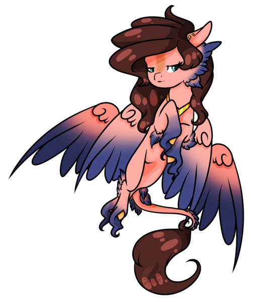 Size: 1024x1221 | Tagged: safe, artist:oneiria-fylakas, derpibooru import, oc, oc:fiden, unofficial characters only, original species, pony, seraph, chibi, female, graadzem, mare, multiple wings, simple background, solo, transparent background, wings