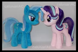 Size: 1672x1128 | Tagged: safe, artist:calusariac, derpibooru import, starlight glimmer, trixie, pony, irl, photo, plushie