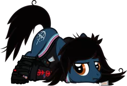 Size: 1330x904 | Tagged: safe, artist:lightningbolt, derpibooru import, ponified, ponified:oliver sykes, earth pony, pony, .svg available, annoyed, bone, boots, bring me the horizon, clothes, confused, drop dead clothing, equestria girls ponified, face down ass up, frown, hood, hoodie, lip piercing, looking back, male, messy mane, messy tail, paint, paint bottle, paint stains, piercing, raised tail, shirt, shoes, simple background, solo, stallion, svg, tail, tattoo, transparent background, tripping, undershirt, vector