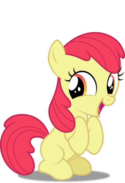 Size: 3069x4500 | Tagged: safe, artist:dashiesparkle, derpibooru import, edit, editor:slayerbvc, vector edit, apple bloom, earth pony, pony, for whom the sweetie belle toils, accessory-less edit, adorabloom, cute, female, filly, happy, missing accessory, simple background, solo, transparent background, vector
