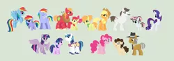 Size: 3212x1128 | Tagged: safe, artist:unoriginai, derpibooru import, apple bloom, applejack, big macintosh, hondo flanks, igneous rock pie, pinkie pie, rainbow blaze, rainbow dash, rarity, shining armor, twilight sparkle, twilight sparkle (alicorn), oc, oc:apple tart, oc:audible, oc:aurora, oc:chunky chocolate chip, oc:rainbow gleam, alicorn, earth pony, pegasus, pony, unicorn, applecest, applejack's hat, applemac, base used, blazedash, brother and sister, cowboy hat, cute, description is relevant, father and child, father and daughter, female, goddamnit unoriginai, hat, incest, infidelity, jossed, male, mare, next generation, offspring, parent:applejack, parent:big macintosh, parent:hondo flanks, parent:igneous rock, parent:pinkie pie, parent:rainbow blaze, parent:rainbow dash, parent:shining armor, parent:twilight sparkle, parents:applemac, parents:blazedash, parents:rariflanks, parents:shining sparkle, piecest, product of incest, raincest, raricest, rariflanks, shiningsparkle, shipping, siblings, stallion, stetson, story included, straight, twicest, updated, why