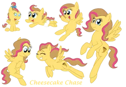 Size: 1024x707 | Tagged: safe, artist:crazynutbob, derpibooru import, oc, oc:cheesecake chase, pegasus, pony, adult, baby, bow, diaper, female, filly, flying, foal, growing up, hair bow, mare, multicolored hair, offspring, parent:cheese sandwich, parent:pinkie pie, parents:cheesepie, teenager